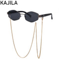 Gafas de Sol ✨Premium para Mujer 💎 – Diseño Hexagonal, Estilo Fashion de Lujo y Cadena Elegante