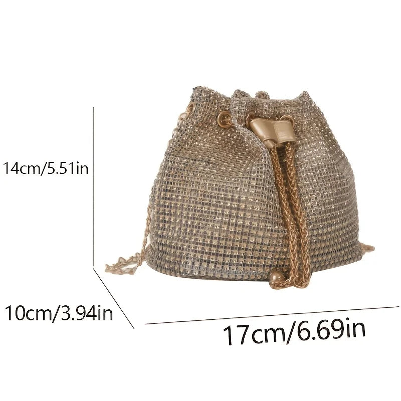 ✨ Bolso Bandolera Elegante con Brillos – Estilo Sofisticado para Cada Ocasión