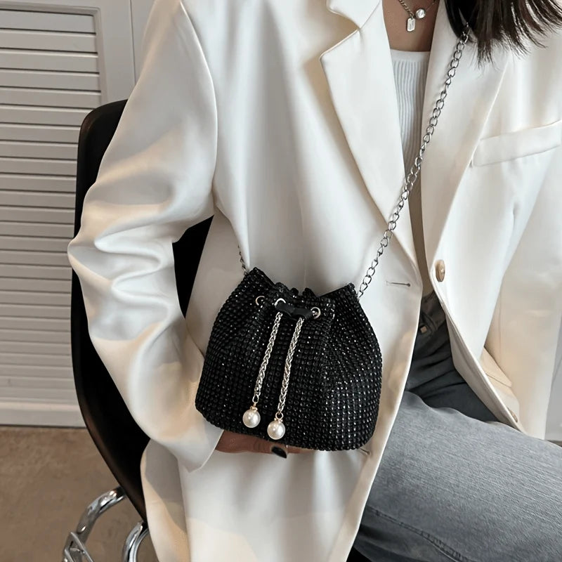 ✨ Bolso Bandolera Elegante con Brillos – Estilo Sofisticado para Cada Ocasión