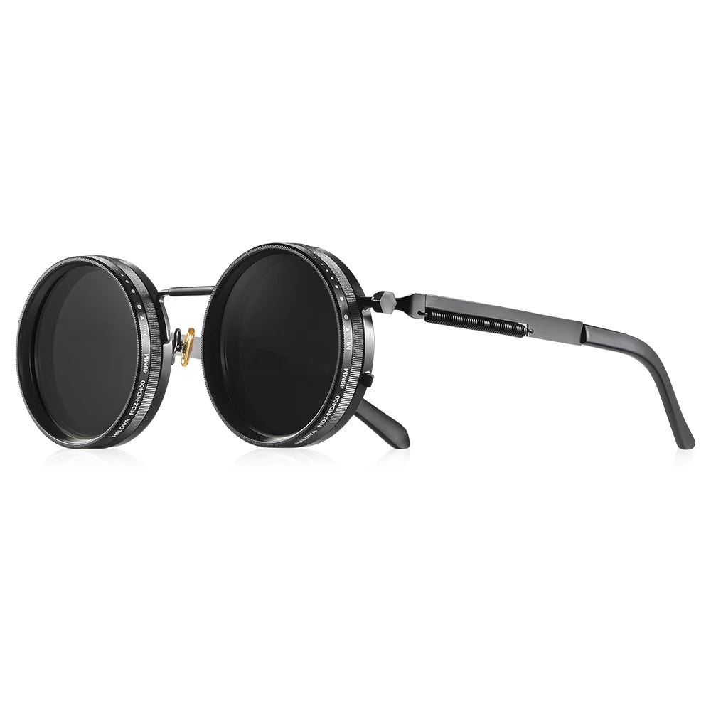 Gafas de Sol  Retro Punk🌞 – Lentes Polarizadas con Atenuación Variable y Protección Hombre-Mujer 👨👩